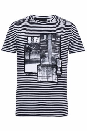 T-shirt ze wzorem w paski, zdjęcie 1 T-shirt ze wzorem w paski od Diesel Black Gold